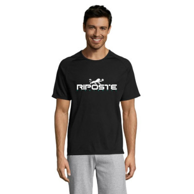 T-shirt Technique Riposte Homme – Noir