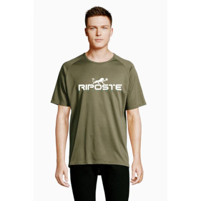 T-shirt Technique Riposte Homme – Vert Army